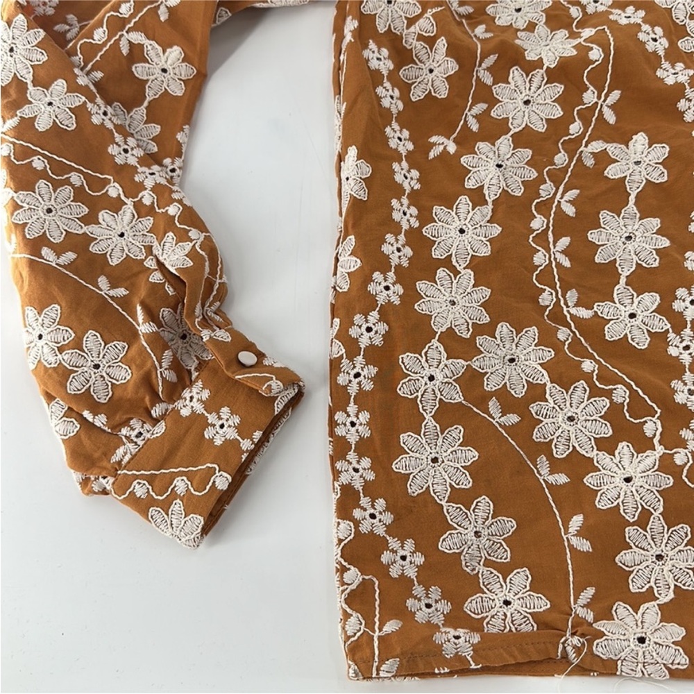 Sezane Chemise Mathilda Shirt Ocre Foncé - Size 36 - Picture 8 of 8